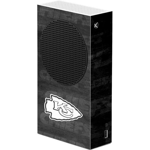 NFL Kansas City Chiefs Black & White Xbox Series S Console Skin